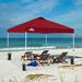 EAGLE PEAK Pop Up Canopies 10 Ft. W x 10 FT. D Metal Party Tent Canopy Metal/Steel/Soft-top in Gray | 112.2 H x 120 W x 120 D in | Wayfair