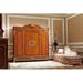 Infinity Furniture Import Narcissus Armoire Wood in Brown | 94.5 H x 96.1 W x 26.8 D in | Wayfair E-62 4-Door Wardrobe