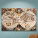 World Menagerie World Map by Henricus Hondius Graphic Art on Canvas in Brown/Green | 18 W x 2 D in | Wayfair DAAE591086DE492E953734006D1CA399