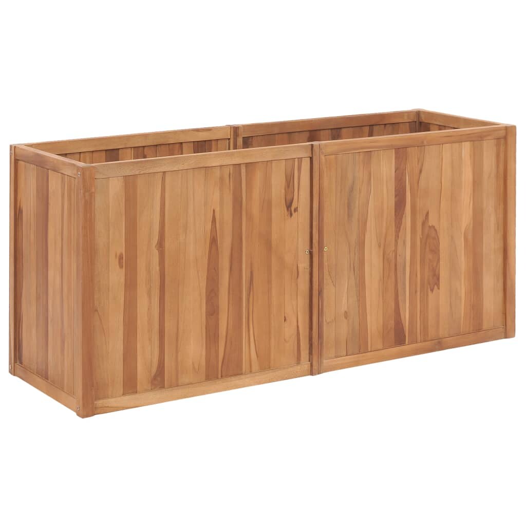 vidaXL Garten-Hochbeet 150 x 50 x 70 cm Massivholz Teak Image