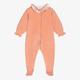 Tartine Et Chocolat Girls Pink Velour Babygrow