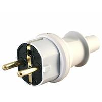 Stecker mit Knickschutz pvc Grau - Kopp