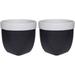 Wrought Studio™ Deyala 2-Piece Ceramic Pot Planter Set Ceramic in Black | 6 H x 6.5 W x 6.5 D in | Wayfair DAFA98D140FC4E7FB567BFDB67CDDE9A