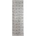 Gray/White 96 x 30 x 0.25 in Area Rug - Dakota Fields Calyn Geometric Machine Woven Polyester Indoor/Outdoor Area Rug in Polyester | Wayfair