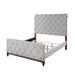 Wildon Home® Decastro King Platform Bed Upholstered/Polyester in Gray | 57 H x 80 W x 90 D in | Wayfair 00B23D62D6894F95B67221470370DDCD