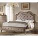 One Allium Way® King Platform Bed Upholstered/Polyester in Brown | 66 H x 66 W x 90 D in | Wayfair A1C6F91B9E324530962EE253DF05D9FD