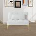 Convertible Chair - Mercer41 Aloria 35.6" W Tufted Polyester Convertible Chair Polyester in White | 28.1 H x 35.6 W x 34.12 D in | Wayfair