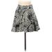 LA Hearts Casual Skirt: Tan Paisley Bottoms - Women's Size Medium