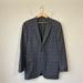 Burberry Suits & Blazers | Burberry London Bond Street Mens Sport Coat Gray Plaid Wool Jacket | Color: Gray | Size: 44l