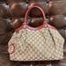 Gucci Bags | Gucci Top Handle Bag Mint Condition | Color: Red/Tan | Size: Os