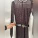 Michael Kors Dresses | Maxi Black Long Sleeve Micheal Kors Dress | Color: Black/Purple | Size: S
