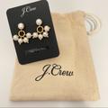 J. Crew Jewelry | New J Crew Pearl Earrings Freshwater Pearl Earrings 1” Drop Gold Tone Accent | Color: Gold/White | Size: 1” Drop