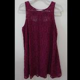 Free People Dresses | Free People Sleeveless Lace Dress - Small | Color: Purple/Red | Size: S