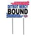 White U of Detroit Mercy Titans 18" x 24" Bound Yard Sign