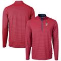 Men's Cutter & Buck Red San Francisco Giants Americana Logo Big Tall Virtue Eco Pique Recycled Quarter-Zip Pullover Top