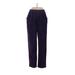 Lands' End Casual Pants - Mid/Reg Rise: Purple Bottoms - Women's Size 6