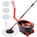 Coofel Mop Bucket w/ Wringer | 60.63 H x 11 W x 19.09 D in | Wayfair 3 red mop bucket