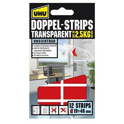 Doppel Strips Transparent (12 Stk) - UHU Image
