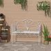 Outdoor durable cast iron bench