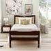 79.8"Twin Size Wood Platform Bed with Headboard and Wooden Slat Support