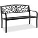 Outdoor garden courtyard steel bench