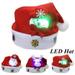 Final Clearance! Christmas Red Hat for Adult and Kids Children LED Caps Unisex Holiday Hat for Snowman ElK Santa Claus