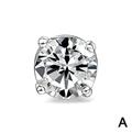 Crystal Women Mens Clip On Earrings Non-Piercing CZ Zircon Magnetic Ear Stud W2T4