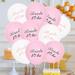 Opolski 10 Pcs/Set Bachelor Party Balloon Festive Decorative Sweet Color Bride to Be Print Happy Festival Balloon Arch Set Engagement Party Decoration