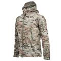 VEKDONE 2024 Clearance Men s Outdoor Waterproof Soft Shell Hooded Military Tactical Jacket Sharkskin Softshell Jacket for Men Camouflage Coat