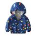 Aayomet Coats For Boys Ski Jacket Waterproof Breathable Kids Lined Windproof Hooded Snowboard Coats Navy 18-24 Months