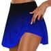 Women Tennis Skirts Colored Casual Stretch Flared Pleated Mini Skater Skirt with Shorts Athletic Golf Skorts