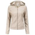 Dtydtpe Clearance Sales Crop Tops for Women Winter Warm Short Coat Leather Jacket Zipper Tops Overcoat Outwear Womens Long Sleeve Tops Winter Coats for Women