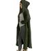 Wendunide Deals 2023 Cardigan Sweaters for Women Jackets for Women Cardigan for Women Women Casual Winter Solid Knitted Loose Hooded Long Cardigan Sweater Pocket Coat Womens Cardigan Green L