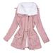 Rovga Women Winter Wear Mid Length Peach Skin Waist Thickened Warm Cotton Coat Coat Loose Large Size Padded Jacket Womens Coats And Jackets