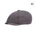 DQXY Men s Newsboy Hat 8 Panel Cotton Blend Baker Boy Flat Cap Herringbone Tweed Hat K0R1