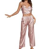 BJUTIR Women Nightgown Lingerie Satin Lingerie Nightie Slips Sleep Sets Slips Sleepwear Trousers Pajama Sleepwear For Women