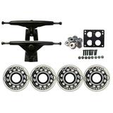 KRYPTONICS CLASSIC Truck Wheel Pack 62mm CLEAR 180mm Black