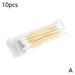 10/100pc Bamboo Cotton Swabs Double-head Wood Sticks Disposable Swab Cotton F9C1