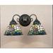 Meyda Tiffany 26604 Tiffany Rosebush 18 Wide 2 Light Double Sconce - Tiffany Glass