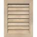 16 W x 12 H Vertical Gable Vent (21 W x 17 H Frame Size): Unfinished Non-Functional Smooth Pine Gable Vent w/ Decorative Face Frame