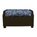 RSH DÃ©cor Indoor Outdoor Single Tufted Ottoman Replacement Cushion **Cushion Only** 24 x 20 Navy Affair Blue Scroll