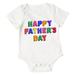 ZIZOCWA 24 Month Boy Clothes Summer Little Boy Clothes Baby Boys Girls Short Sleeve her S Day Prints Romper Bodysuits White White18M