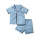 Baby Boy Outfits Toddler Kids Baby Boys Short Sleeve Cartoon Tops Shorts Sleepwear Outfits Set 2Pcs For 5-6 Years