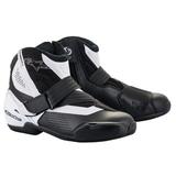 Alpinestars SMX-1 R V2 Mens Vented Leather Motorcycle Boots Black/White 39 EUR