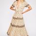 Free People Dresses | Free People Rare Feelings Floral Maxi Dress | Color: Cream/Gold | Size: S