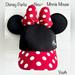 Disney Accessories | Disney Parks Minnie Mouse Baseball Cap Red/Black/White Youth ~New~ | Color: Black/Red | Size: Osg