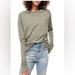 Free People Tops | Euc Free People We The Free Arden Extra Long Tee With Thumb Holes | Color: Green | Size: S