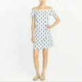 J. Crew Dresses | J Crew Off The Shoulder Summer Dress | Color: Blue/Orange | Size: No Size