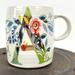 Anthropologie Kitchen | Anthropologie Starla M. Halfmann "A" Monogram Mug Petal Palette Florals Initial | Color: Yellow | Size: Os