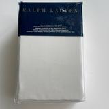 Ralph Lauren Bedding | New Ralph Lauren Rl 464 Solid Percale Cream Full Extra Deep Fitted Sheet. $100 | Color: Cream | Size: Full